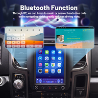Estéreo para Auto Android de 9.7 Pulgadas con CarPlay Inalámbrico, Android Auto, GPS, Navegación, Pantalla Táctil IPS DSP para Dodge Ram 2013-2018 con Aire Acondicionado Automático
