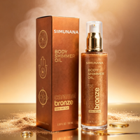 Huile Scintillante Corps 3 Teintes – Hydratante, Effet Bronze Doré, Rose et Champagne pour Tous Types de Peau