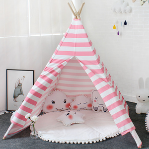 Rosa de algodón niños bebé grande enfant carpas de <span class=keywords><strong>tipi</strong></span>, tienda de los niños al aire libre tienda de campaña <span class=keywords><strong>tipi</strong></span> - Product Image 1