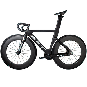 Bicicleta de Pista de Carbono BXT 700C*25C con Diseño Aerodinámico y Juego de Ruedas de Carbono de 80 mm, Bicicleta de Piñón Fijo de Una Velocidad - Product Image 6