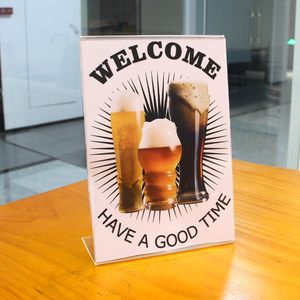 Nhà Máy Giao hàng trực tiếp trong suốt A5 Kích thước nghiêng L hình dạng chủ Acrylic bảng giấy chèn menu chủ thẻ đăng - Product Image 6