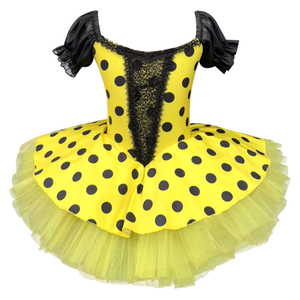 Top de princesa con lentejuelas transpirable, vestido de tutú de Ballet, falda de tul multicapa para niñas, niños, representaciones teatrales en Stock - Product Image 2