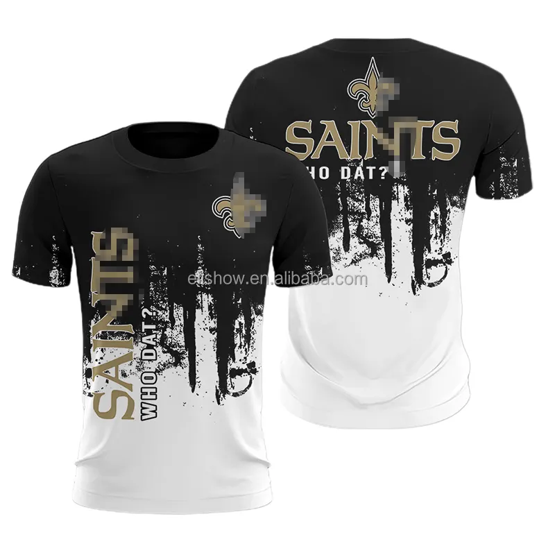 2022 Hot Sales Wholesale Fashion 3d Printed Saints Cowboys t-shirt Short Sleeve Sports Nfll Football T Shirt
