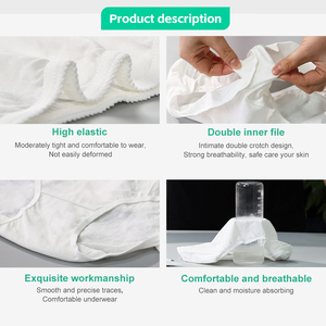 Sẵn Sàng Để Tàu Người Phụ Nữ Eo Thấp Mặc Bikini Đồ Lót Thoáng Khí 100% Cotton Mang Thai Quần Lót Màu Trắng Cho Phụ Nữ Cô Gái - Product Image 3