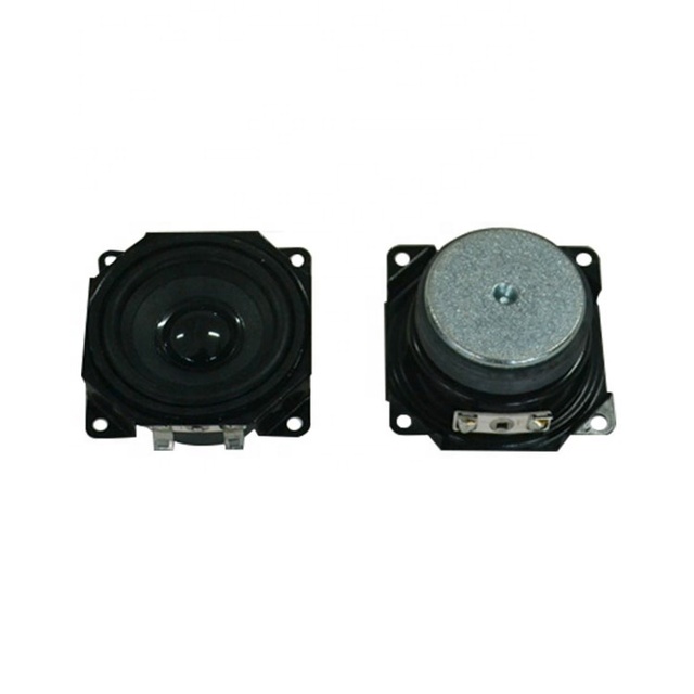 Black 58.5mm 88+/-3db square paper cone speaker for voice box and car