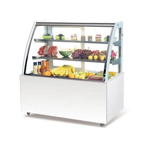 <span class=keywords><strong>Vitrine</strong></span> réfrigérée en verre d'étalage de gâteau de partie supérieure du comptoir commerciale pour des tartes - Product Image 2