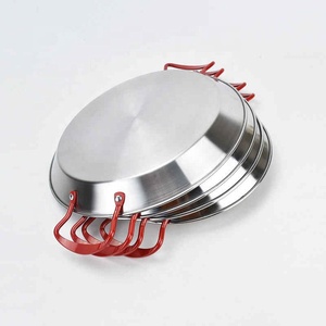 Stainless Steel Good Quality Spanish <strong>Paella</strong> <strong>Pan</strong> Seafood Dish Korean Fried Chicken Dish Cheese Cooker Binaural Fruit Sugar <strong>Pan</strong> - Product Image 2