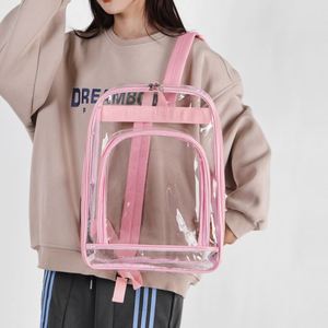 Sacs à dos transparents en PVC imperméables, sacs à dos en plastique transparents imperméables pour unisexe - Product Image 2