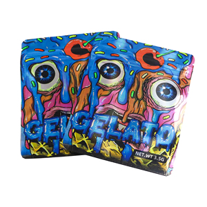 Bolsa de soporte reciclable brillante UV personalizada Ziplock resellable 3,5g bolsa de Mylar embalaje holográfico impreso comestible caramelo bolsa de plástico - Product Image 6