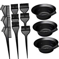 Juego de herramientas de autoteñido de plástico blanco para suministros de belleza para el cabello para uso en salón - Product Image 1