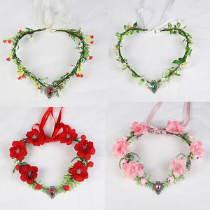 All'ingrosso di alta qualità per ragazze corona di fiori corona floreale per <span class=keywords><strong>capelli</strong></span> corona per matrimonio - Product Image 3