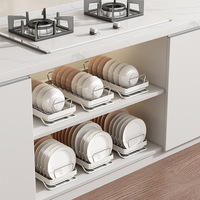 Petit égouttoir à vaisselle en métal à un seul niveau pour cuisine, support de rangement sous évier pour bols et assiettes, avec porte-baguettes