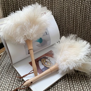 Plumeau en plumes d'autruche Siyu, blanc doux, 30-36 cm, pour le nettoyage des meubles - Product Image 3
