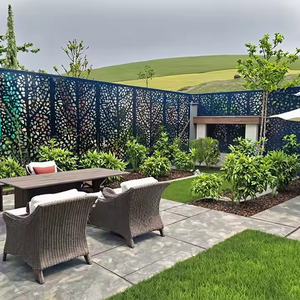 Paravent et clôture de jardin modernes en acier Corten pour l'extérieur - Product Image 6