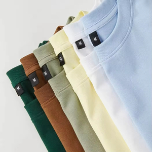 Camiseta Oversize Lisa de 230GSM para Hombre, Estampada, Personalizable, con Hombros Caídos, 100% Algodón, Unisex - Product Image 2