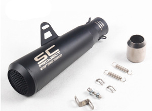 Tuyau d'échappement universel en acier inoxydable pour moto, modification sonore pour voiture de sport, compatible avec les petites motos <span class=keywords><strong>Ninja</strong></span> Z900, Benali 300TRK502, R6, <span class=keywords><strong>SC</strong></span> - Product Image 3