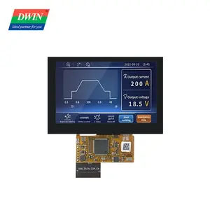 Dwin 4.3 inch IPS LCD hiển thị 480*272 pixel Độ phân giải coof cấu trúc 8 MB FLASH Giao tiếp nối tiếp TFT HMI màn hình