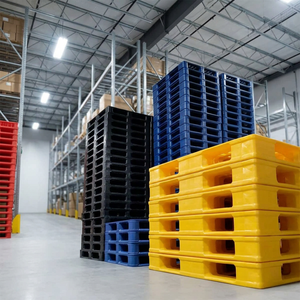 ชั้นวางพาเลทพลาสติกสีสำหรับจัดเก็บและขนย้ายสินค้าในคลังสินค้า - Product Image 3