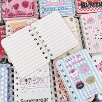 Carnet à spirale A7 motif dessin animé, carnet de poche portable mignon et esthétique pour étudiants
