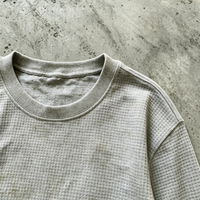 T-shirt col rond en coton épais à manches longues imprimé intégral, style décontracté hip-hop, coupe oversize, streetwear respirant – Nouveauté fournisseur
