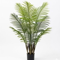 Plante de palmier Areca, plante en pot sur pied pour salon, grande plante artificielle d'intérieur, verdure artificielle, ornement décoratif de luxe léger