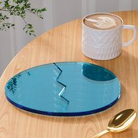 Sous-verres décoratifs en acrylique transparents en forme d'œuf de dinosaure et de nuage, parfaits pour la décoration de tasses à café, la protection et la présentation de la table.
