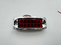 Universelle 12-24V Bernsteinfarbene ABS Chrom-Gehäuse 10-LED Wasserdichte LKW-Anhänger Seitenmarkierungsleuchte mit Stroboskop-Funktion DH-040