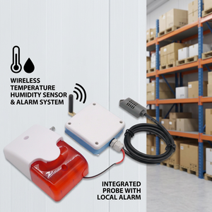 Émetteur-récepteur sans fil Lora, moniteur de température et d'humidité, enregistreur de données, alarme, sortie relais, plastique IP65, contrôle par application intelligente - Product Image 1