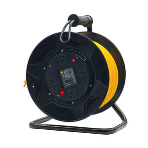 Enrouleur de câble électrique prises US EU 20M 25M 40M <span class=keywords><strong>50M</strong></span> Câble rétractable IP44 pour usage domestique et extérieur - Product Image 1