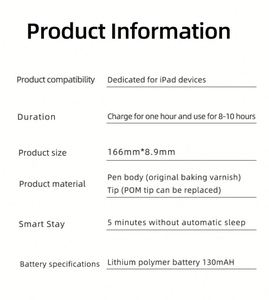 <span class=keywords><strong>ปากกา</strong></span>สไตลัสสากลแบบชาร์จไฟได้สำหรับแท็บแอนดรอยด์สำหรับซัมซุงกาแล็คซี่แท็บ A8/วัสดุโลหะ <span class=keywords><strong>A7</strong></span>สำหรับการวาดภาพมือถือ - Product Image 6