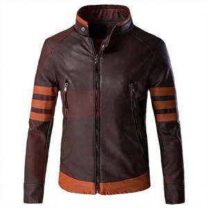 Nuevo Producto Liu Ming Otoño 2025 Chaqueta de PU para Hombre, Estilo Motero, Cuello Alto, Corte Ajustado, Tallas Grandes, con Cremallera y Teñido con Hilo, Prenda Exterior Casual - Product Image 5
