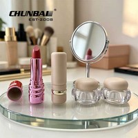 Nouveaux Tubes de Rouge à Lèvres en Plastique 5ml Populaires et Luxueux, Magnétiques, Rose, Violet, Vert, avec Paillettes Diamantées et Étiquetage