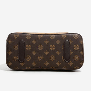 กระเป๋าผู้หญิงวัสดุ PU คุณภาพสูงขายส่ง ลายพิมพ์คลาสสิก พร้อมซิป ดีไซน์ลายปะติดเก๋ไก๋ สไตล์หรูหรา - Product Image 5