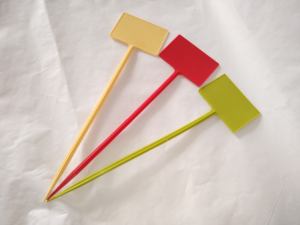 Etiqueta da planta do marcador do tipo t do plástico dos pp 14 polegadas para a marca do vaso - Product Image 2