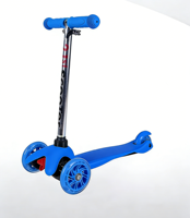 Trottinette à trois roues pour enfants de 21 pouces, pliable et réglable en hauteur, nouvelle trottinette à pousser pour les enfants de 3 à 6 ans