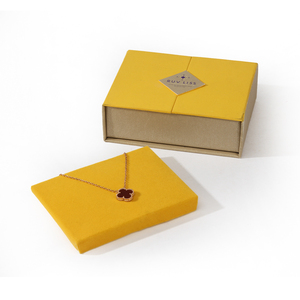 <b>Magnetic</b> Rigid Jewelry Box Glossy & Matt Laminated Paper Packaging for <b>Earrings</b> Rings Necklaces Bracelets & Glasses Embossing - Product Image 6