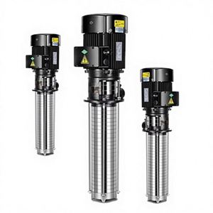 Pompe verticale multi-étages en acier inoxydable JSDK25-1-55-5.5 à immersion, sans auto-amorçage, idéale pour les tours, les rectifieuses et les centres d'usinage - Product Image 1