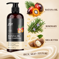 Collection de soins capillaires à l'huile de Batana avec shampoing, après-shampoing, gommage capillaire au romarin, revitalisant profond, beurre capillaire et huile – Marque privée