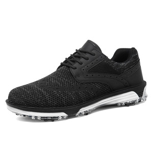 <span class=keywords><strong>Chaussures</strong></span> <span class=keywords><strong>de</strong></span> <span class=keywords><strong>Golf</strong></span> Professionnelles Personnalisées OEM pour Hommes, Nouvelles <span class=keywords><strong>Chaussures</strong></span> à Crampons d'Extérieur Imperméables avec Doublure en Mesh pour Toutes Saisons - Product Image 5