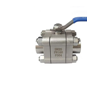 Conexión de 3 piezas de acero forjado 304 para alta temperatura 425 grados, 64 bar, con rosca de 2 vías, soldadura a tope, sellado hermético, bola de 800LB 1500LB - Product Image 6