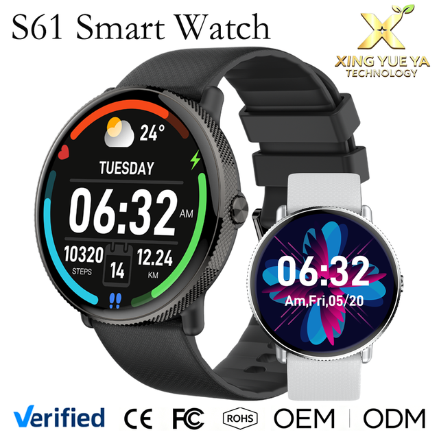 S61 1.43 inch AMOLED Screen Smart Watch for Men Women Round BT Call IP68 Waterproof Health Monitor Heart Rate Sport Smartwatch