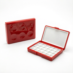 Novedades: Caja de Pintura Portátil Rectangular de Plástico Pequeña, 8cm x 6cm x 1.7cm, para Acuarela/Acrílico - Product Image 1