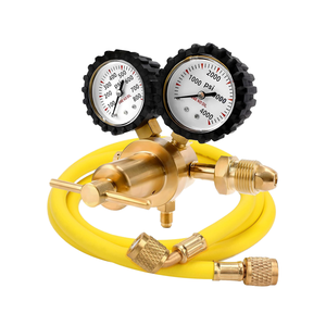 Regulador de Nitrogênio em Latão Amason Mais Vendido com Mangueira 0-600 PSI Entrada CGA580 Saída Flare 1/4" Modelo JGR-61 Serviço OEM Personalizado - Product Image 1