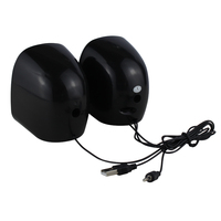 Untuk V360 USB 2.0 Speaker Komputer Plastik Berkabel Sistem Suara Surround Speaker Gaming Output Total 3W