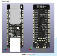 Modul Ethernet WT32-ETH01 PRO ESP32-S3 Berbasis ESP32S3 16M Flash dengan RJ45  Modul Ethernet Bertenaga untuk Gateway IoT