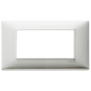 Placa de Aluminio Cepillado Vimar 15x9.3 cm 1.6 H Accesorio de Cableado - Product Image 1
