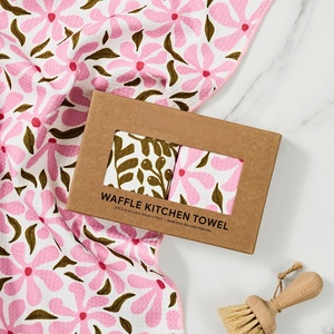 Serviette de cuisine en microfibre ultra douce, lavable en machine, à motif gaufré, pour nettoyer la vaisselle - Product Image 4
