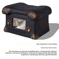 Urna Funeraria para Mascotas, Diseño Cuadrado con Aspecto de Piedra, Elegante, Clásica, Atemporal, Duradera, para Gatos y Perros, Exhibición en el Hogar