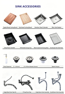 Évier de cuisine à fermeture douce Nano Argent 370x480mm avec plaque de couverture, cuve simple en acier inoxydable SUS304, robinet pliable inclus - Product Image 5