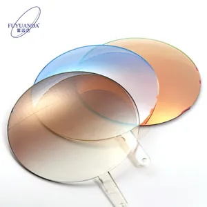 Gradient Lenses Customized CE Diamond Pattern Anti Crack UV400 CR39 Nylon Sunglasses Gradient Tinted Colour Lens